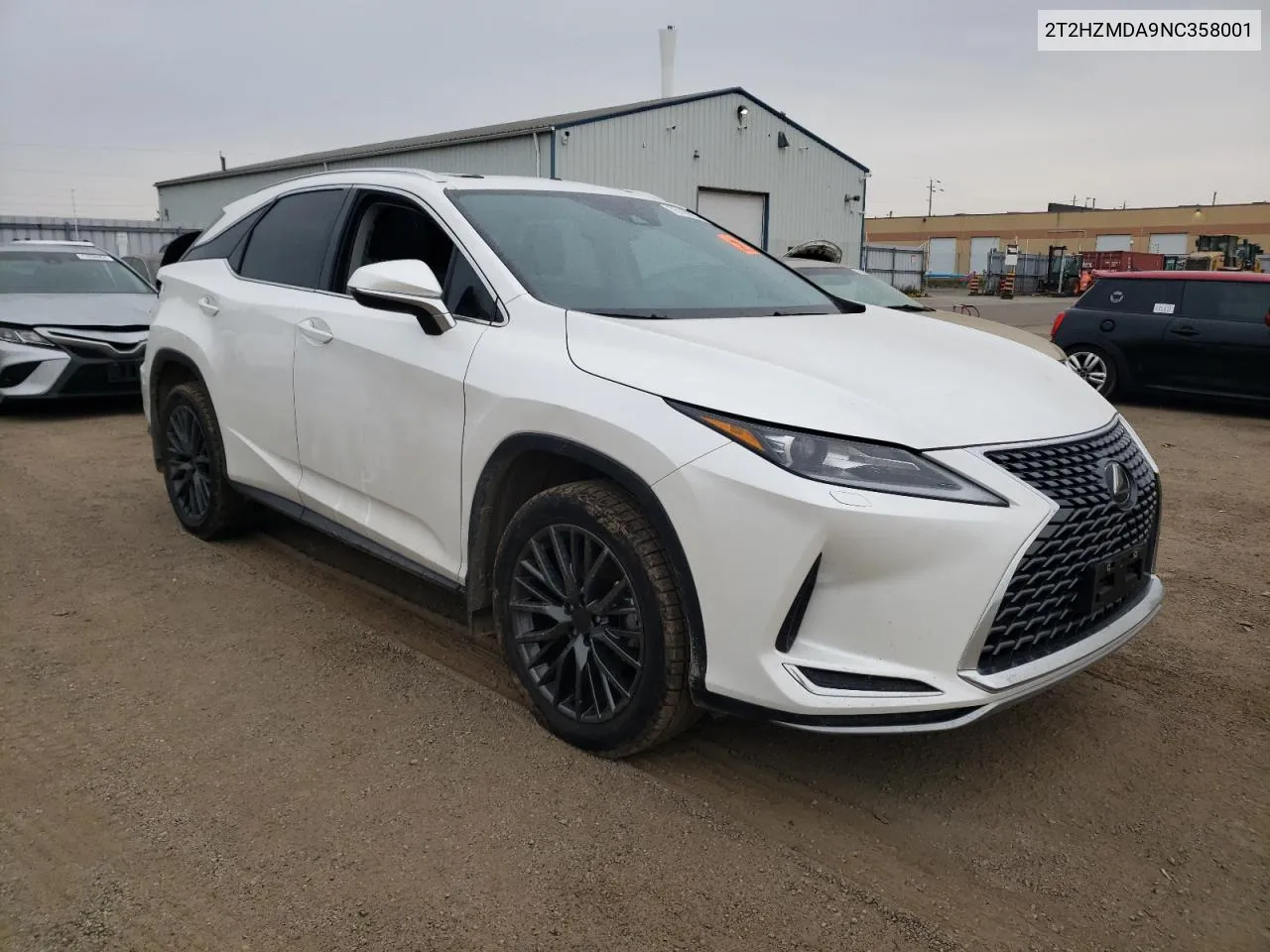 2022 Lexus Rx 350 VIN: 2T2HZMDA9NC358001 Lot: 78139254