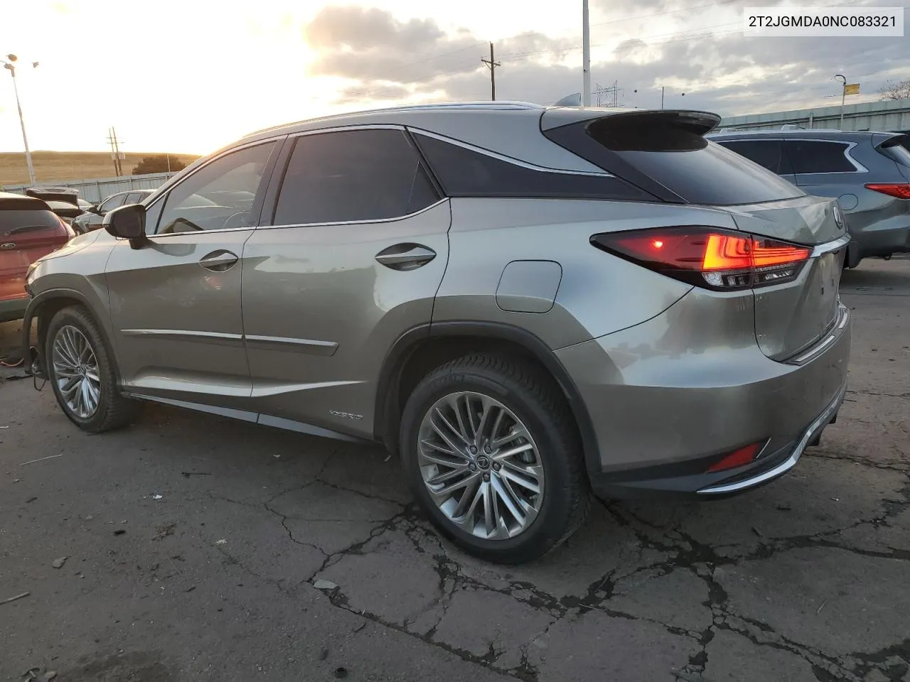 2022 Lexus Rx 450H VIN: 2T2JGMDA0NC083321 Lot: 78216564