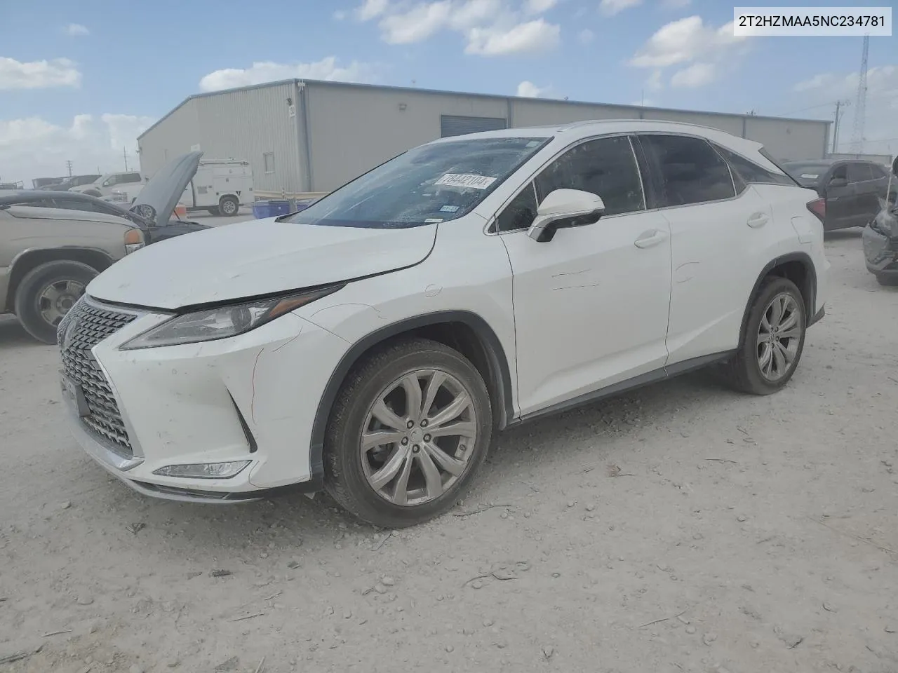 2022 Lexus Rx 350 VIN: 2T2HZMAA5NC234781 Lot: 78442104