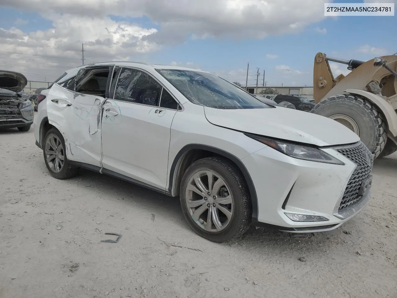 2022 Lexus Rx 350 VIN: 2T2HZMAA5NC234781 Lot: 78442104