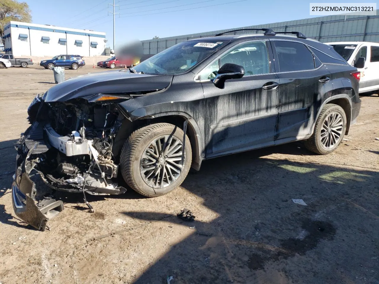 2022 Lexus Rx 350 VIN: 2T2HZMDA7NC313221 Lot: 79806014