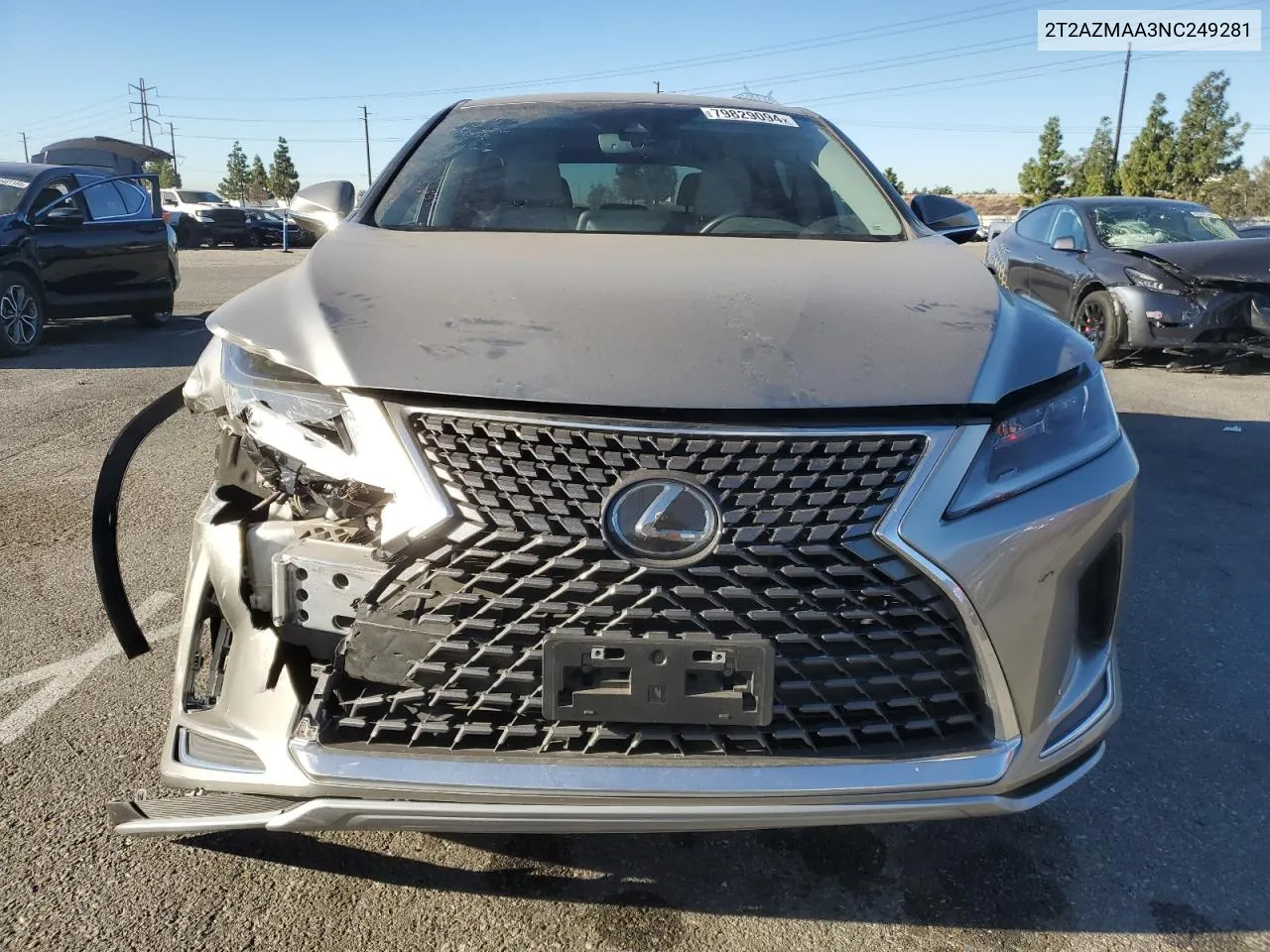 2022 Lexus Rx 350 Base VIN: 2T2AZMAA3NC249281 Lot: 79829094