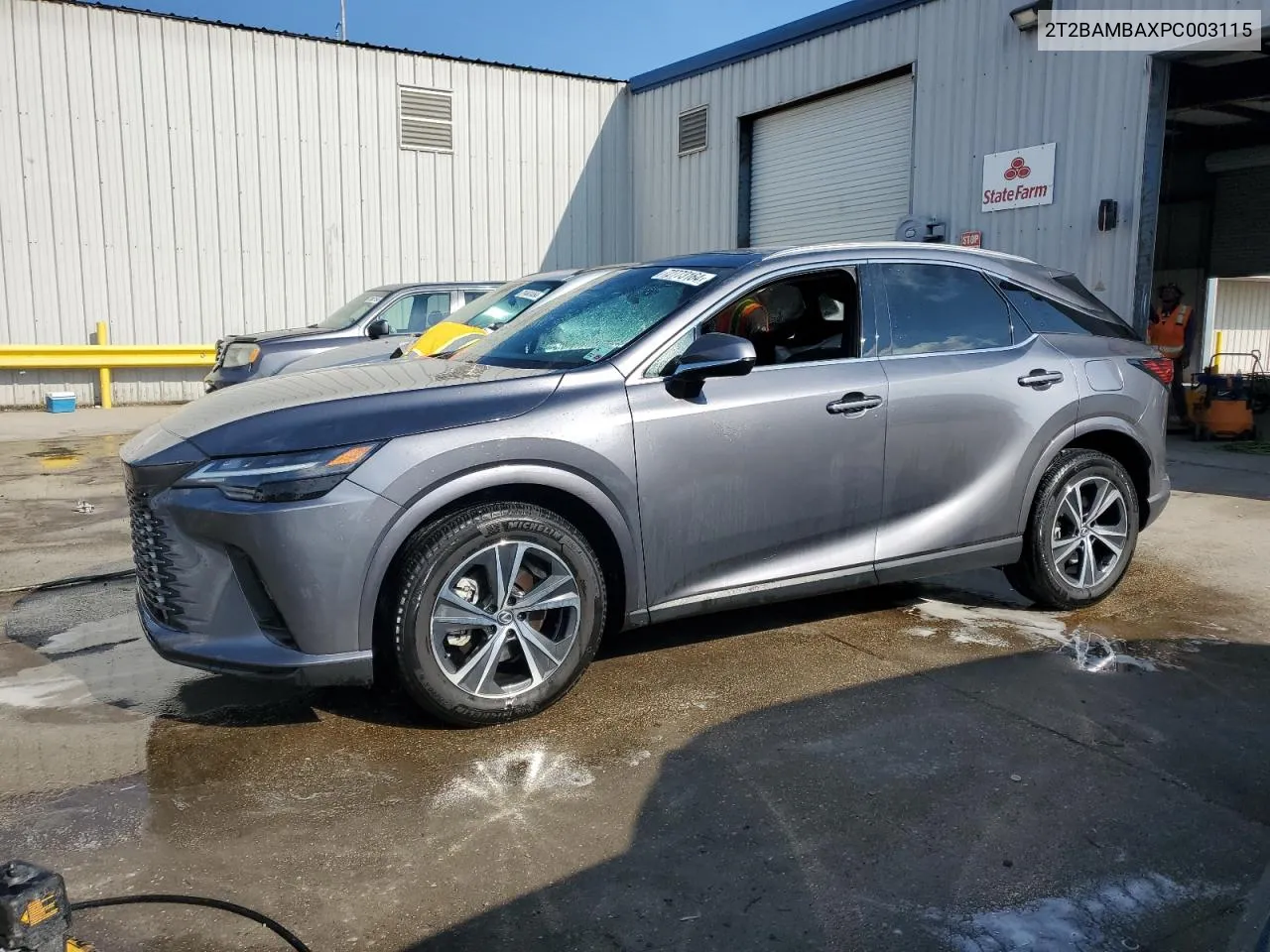 2023 Lexus Rx 350 Base VIN: 2T2BAMBAXPC003115 Lot: 72773164