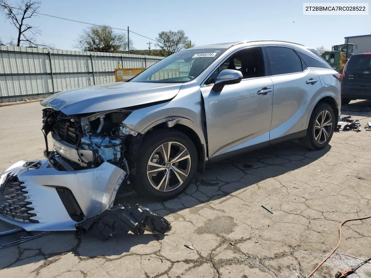 2024 Lexus Rx 350H Base VIN: 2T2BBMCA7RC028522 Lot: 74908234