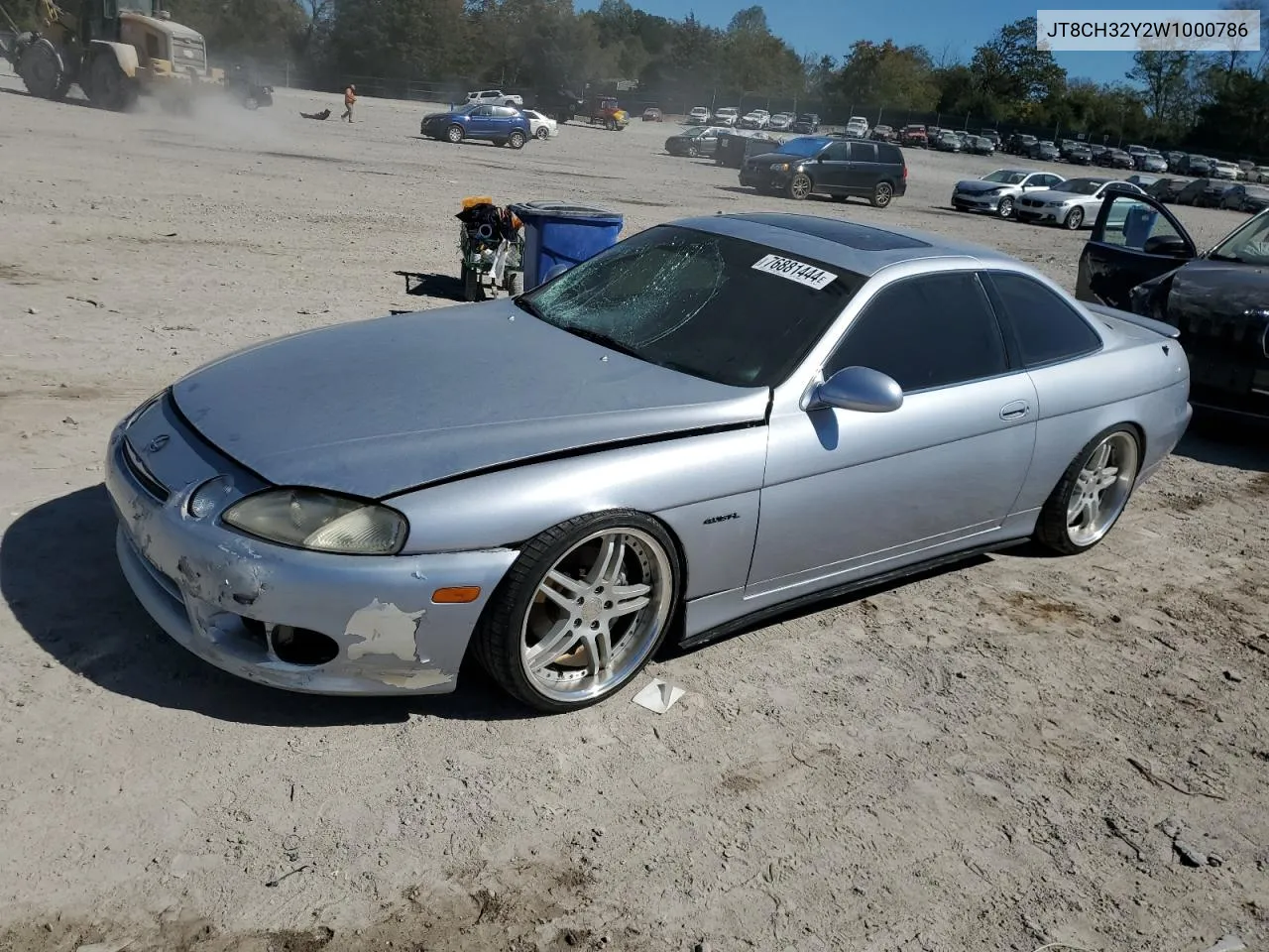 1998 Lexus Sc 400 VIN: JT8CH32Y2W1000786 Lot: 76881444