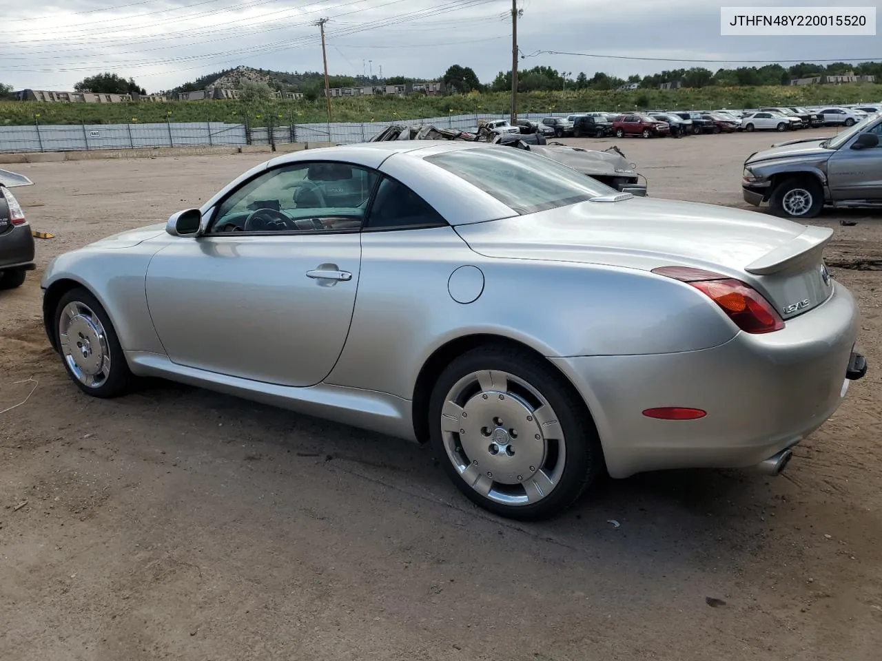 2002 Lexus Sc 430 VIN: JTHFN48Y220015520 Lot: 69491284