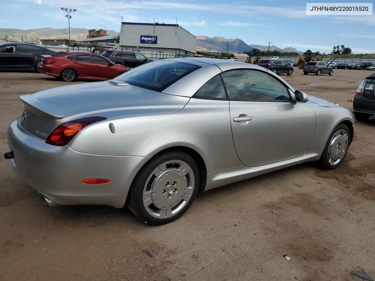 2002 Lexus Sc 430 VIN: JTHFN48Y220015520 Lot: 69491284