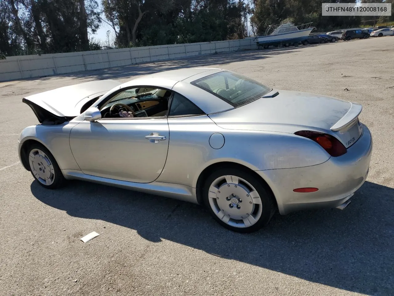 2002 Lexus Sc 430 VIN: JTHFN48Y120008168 Lot: 69646634