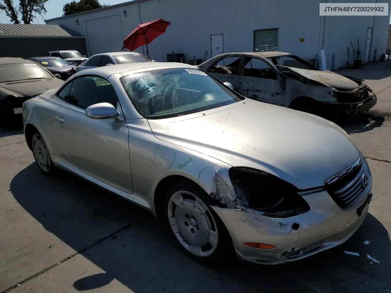 2002 Lexus Sc 430 VIN: JTHFN48Y720029932 Lot: 69795974