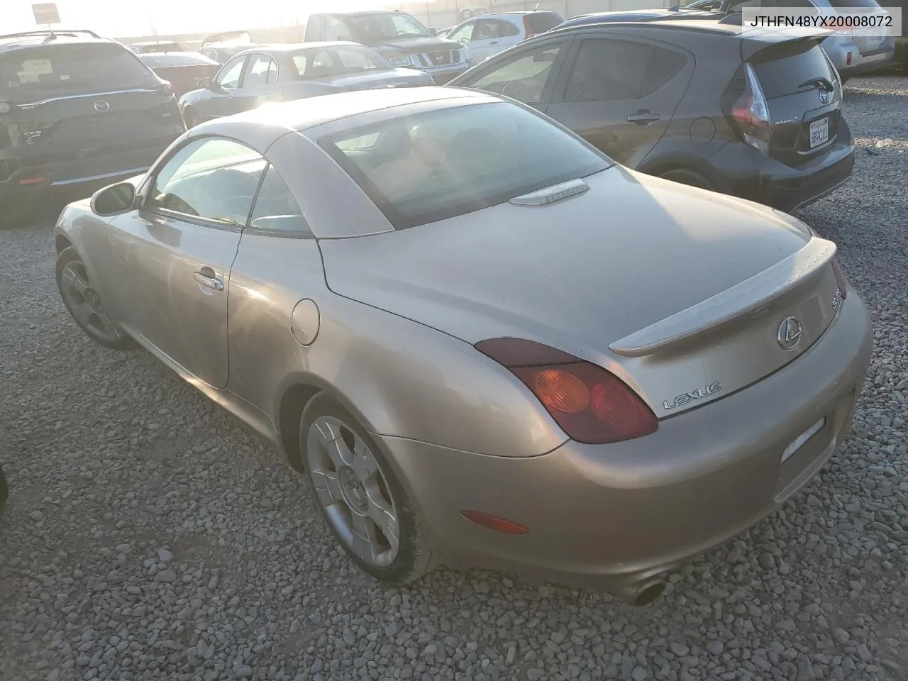 2002 Lexus Sc 430 VIN: JTHFN48YX20008072 Lot: 71428204