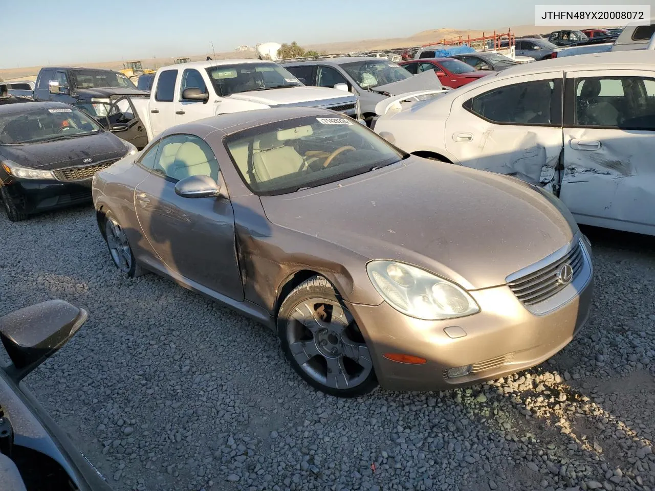 2002 Lexus Sc 430 VIN: JTHFN48YX20008072 Lot: 71428204