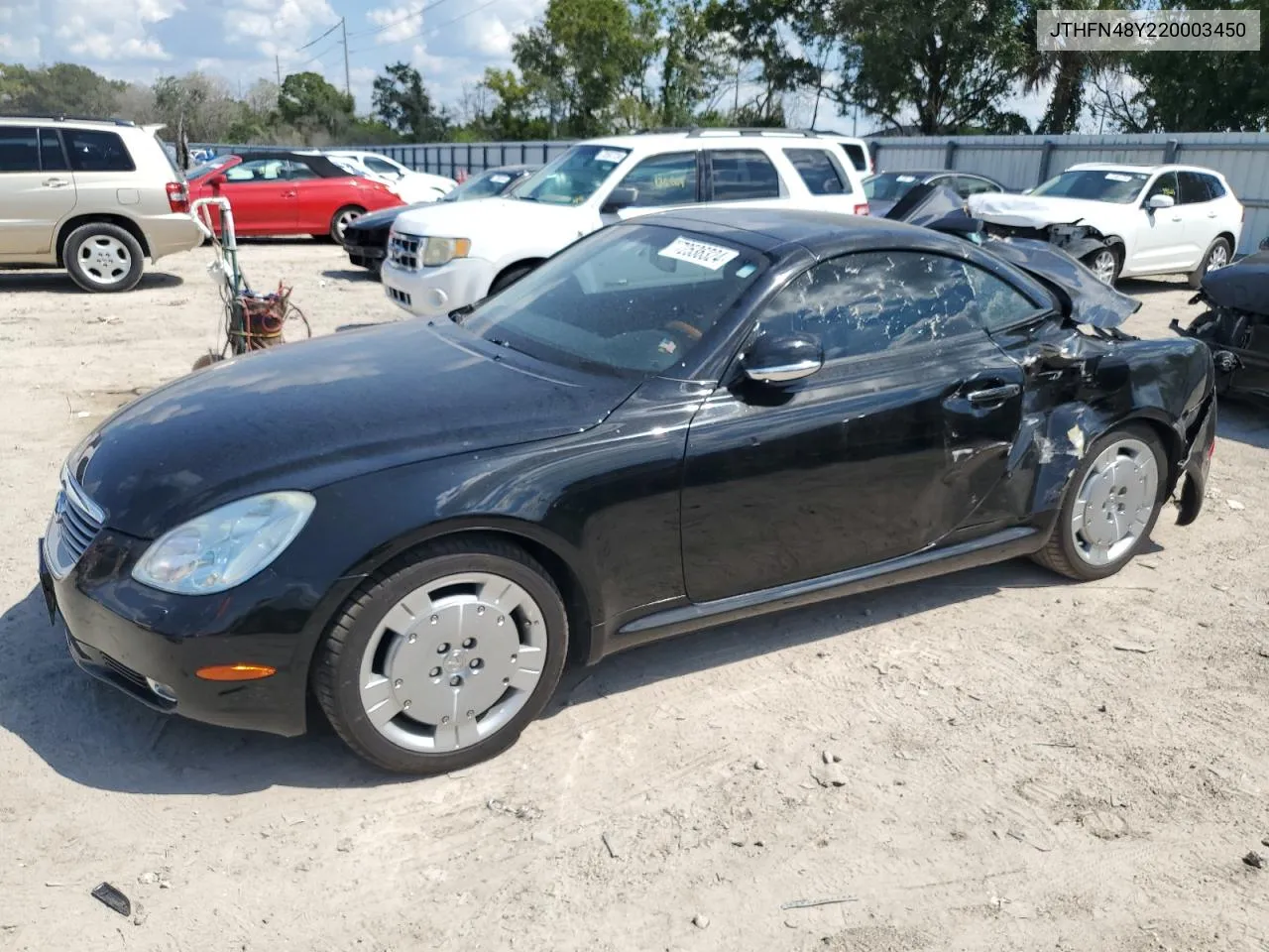 2002 Lexus Sc 430 VIN: JTHFN48Y220003450 Lot: 72536324