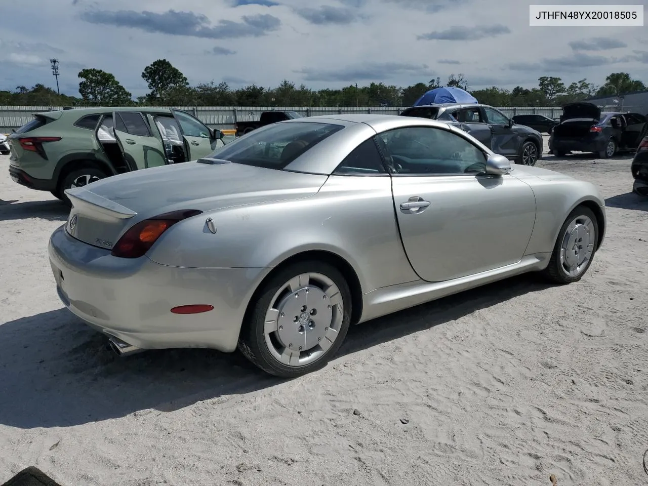 2002 Lexus Sc 430 VIN: JTHFN48YX20018505 Lot: 73966274