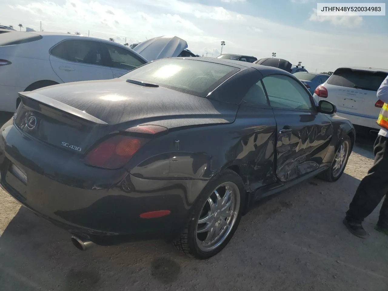 2002 Lexus Sc 430 VIN: JTHFN48Y520034983 Lot: 74084354