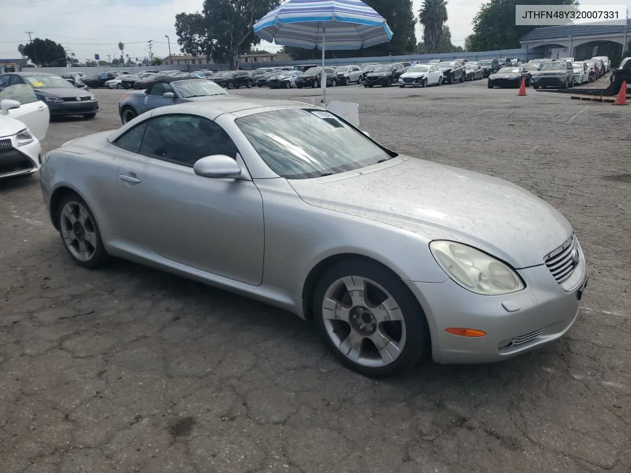 2002 Lexus Sc 430 VIN: JTHFN48Y320007331 Lot: 74295494