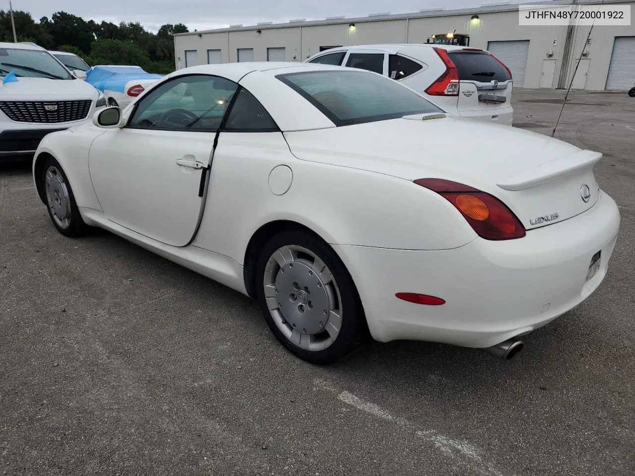 2002 Lexus Sc 430 VIN: JTHFN48Y720001922 Lot: 75008854