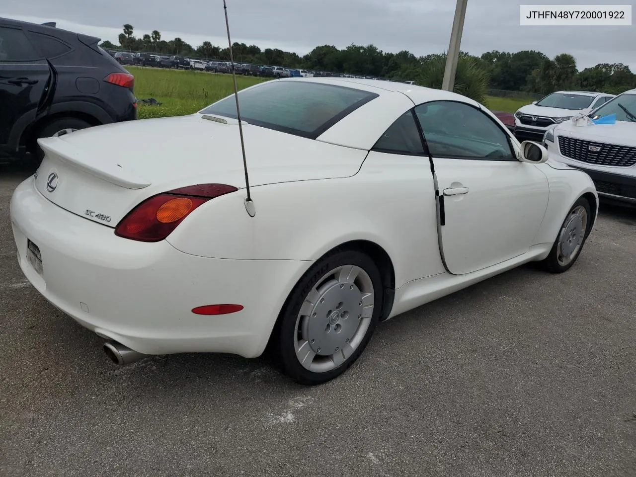 2002 Lexus Sc 430 VIN: JTHFN48Y720001922 Lot: 75008854