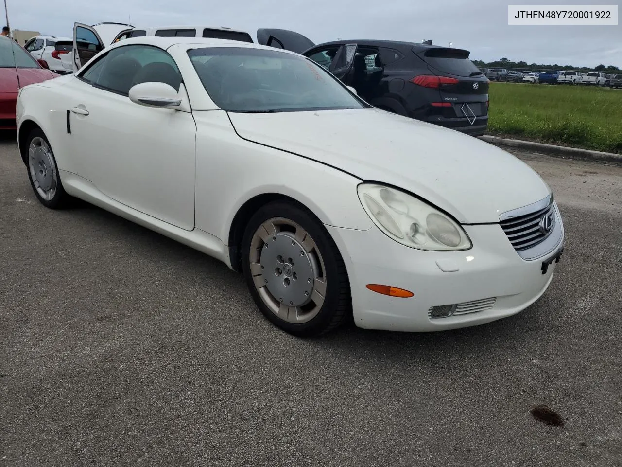 2002 Lexus Sc 430 VIN: JTHFN48Y720001922 Lot: 75008854