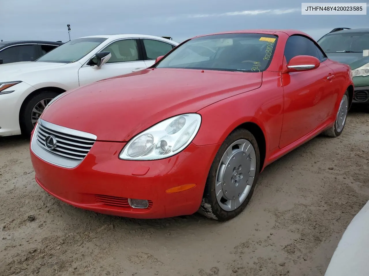 2002 Lexus Sc 430 VIN: JTHFN48Y420023585 Lot: 75037044