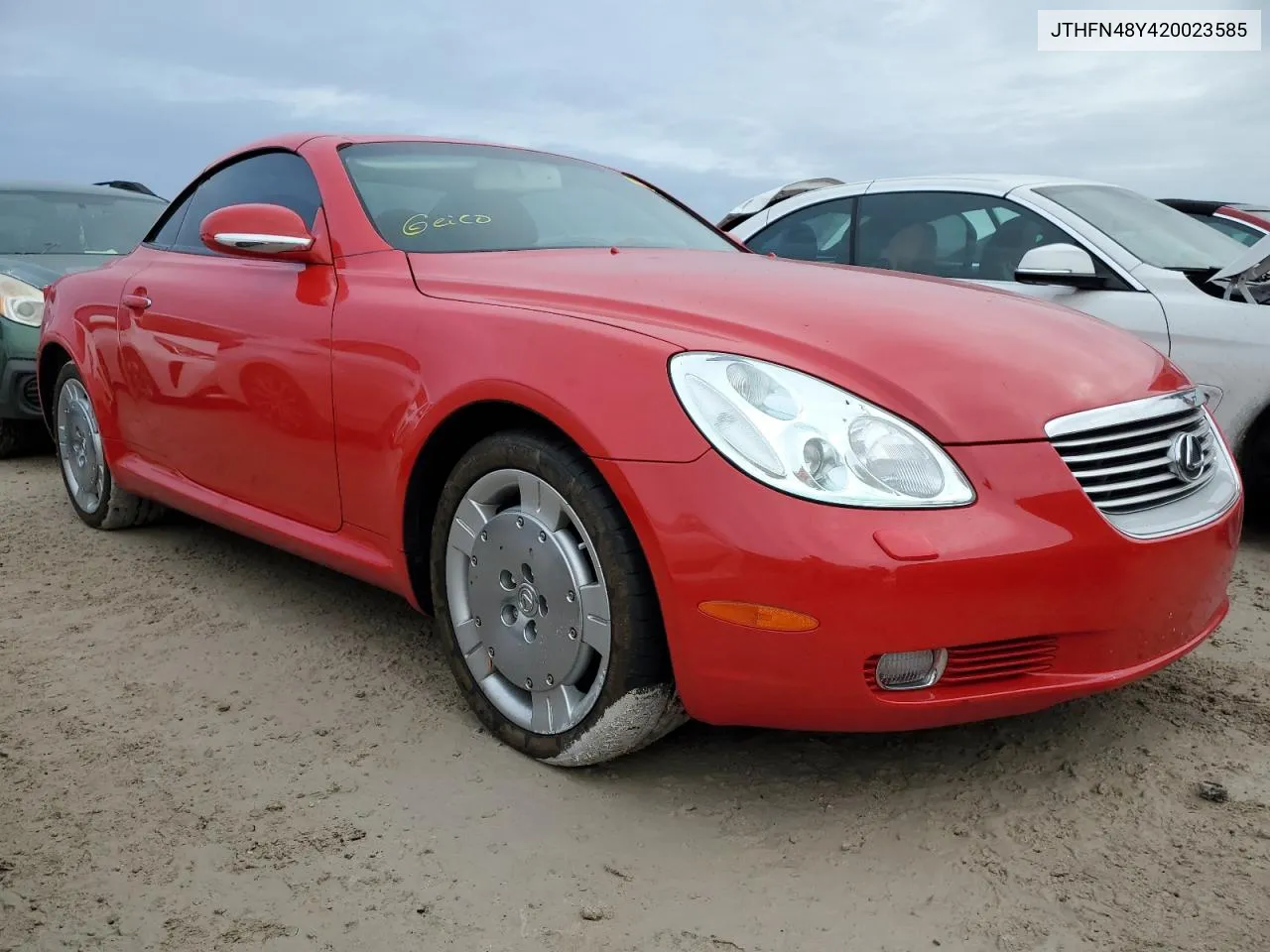 2002 Lexus Sc 430 VIN: JTHFN48Y420023585 Lot: 75037044