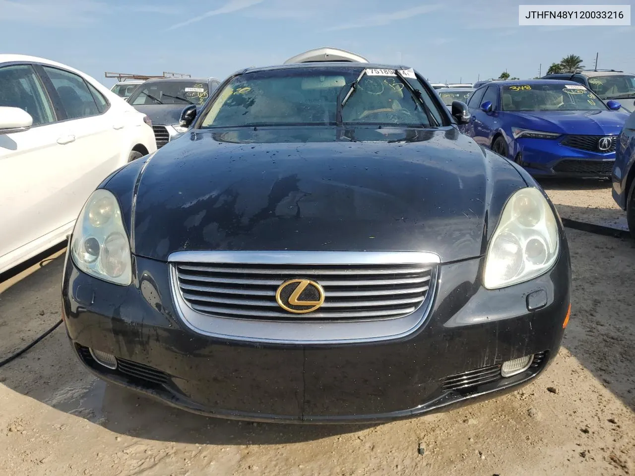 2002 Lexus Sc 430 VIN: JTHFN48Y120033216 Lot: 75189014