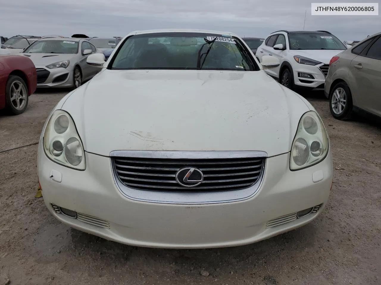 2002 Lexus Sc 430 VIN: JTHFN48Y620006805 Lot: 75208254