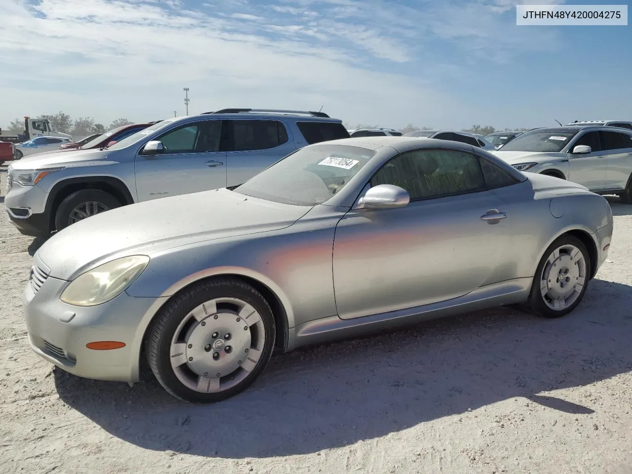 2002 Lexus Sc 430 VIN: JTHFN48Y420004275 Lot: 75213054