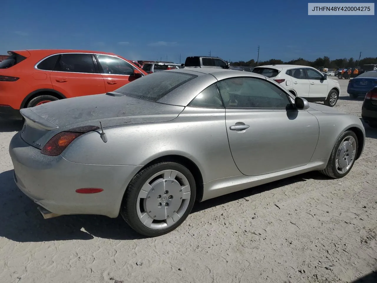 2002 Lexus Sc 430 VIN: JTHFN48Y420004275 Lot: 75213054