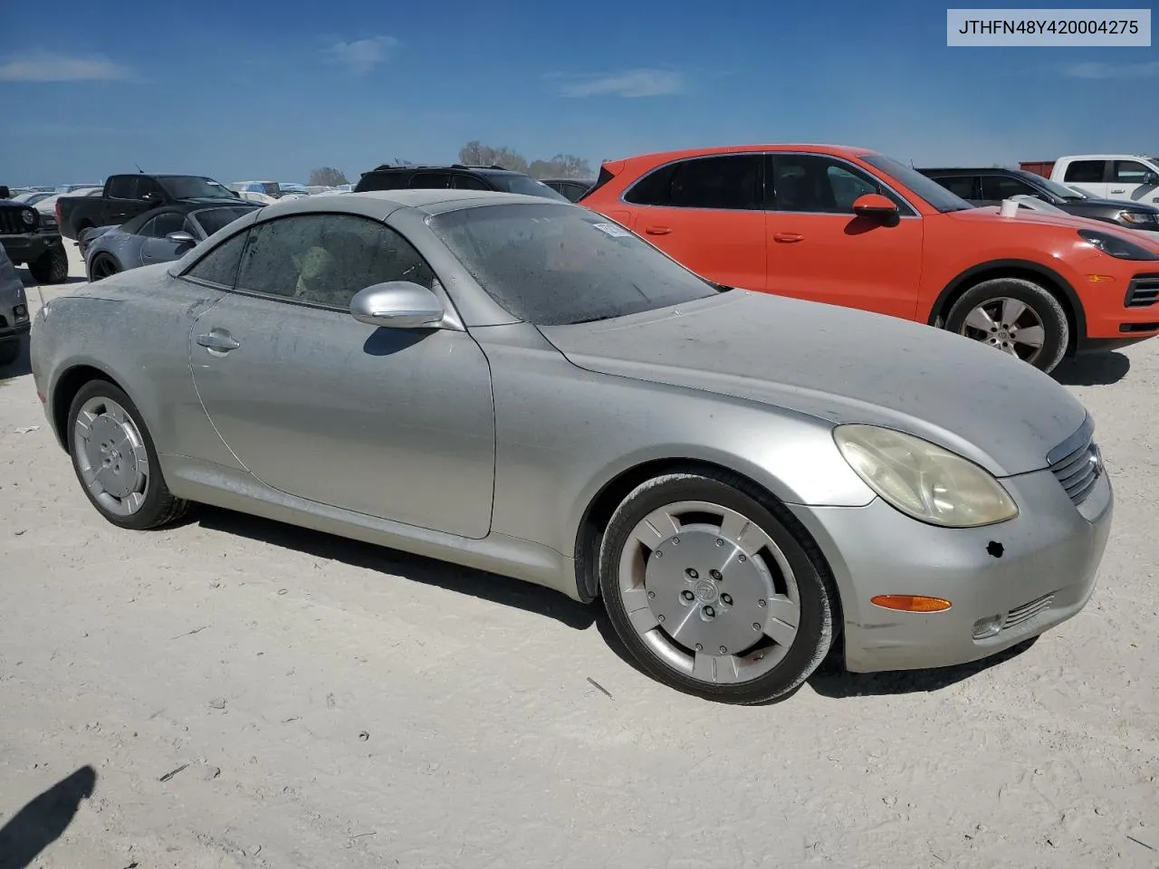 2002 Lexus Sc 430 VIN: JTHFN48Y420004275 Lot: 75213054