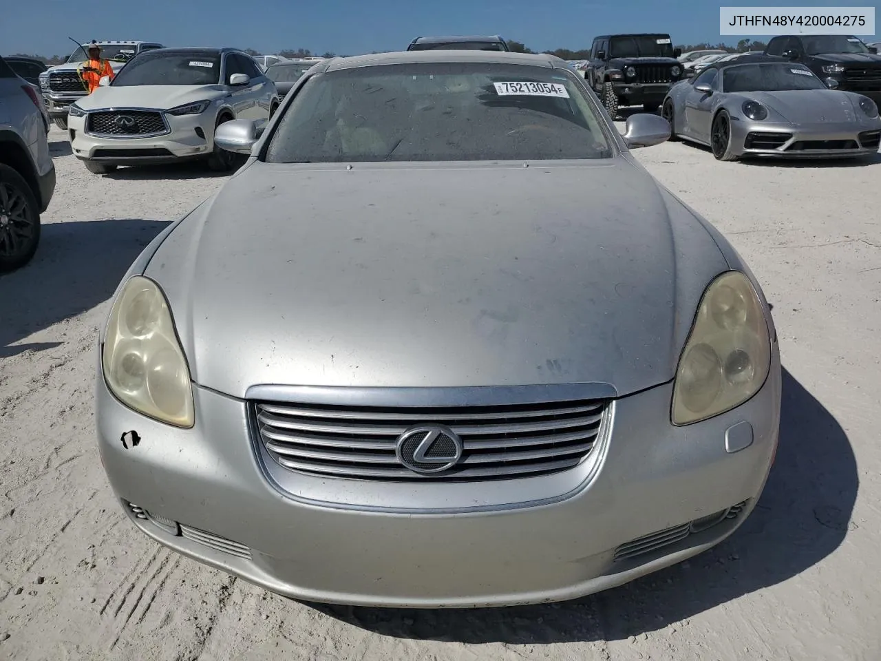 2002 Lexus Sc 430 VIN: JTHFN48Y420004275 Lot: 75213054