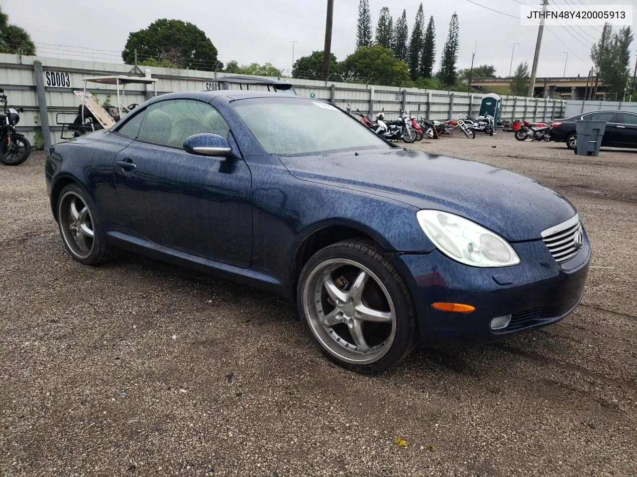 2002 Lexus Sc 430 VIN: JTHFN48Y420005913 Lot: 75224334