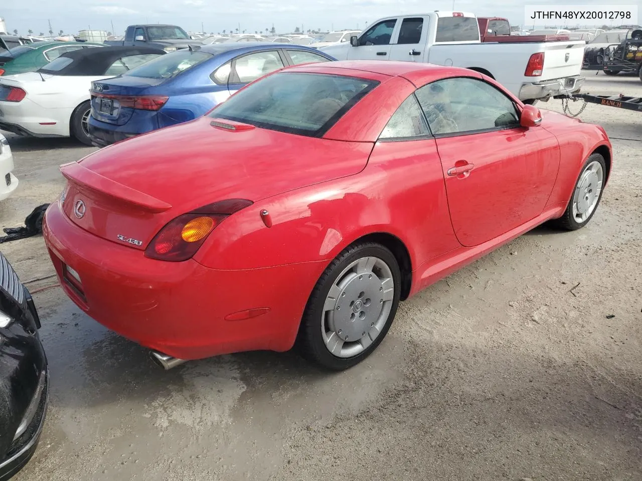 2002 Lexus Sc 430 VIN: JTHFN48YX20012798 Lot: 75269794