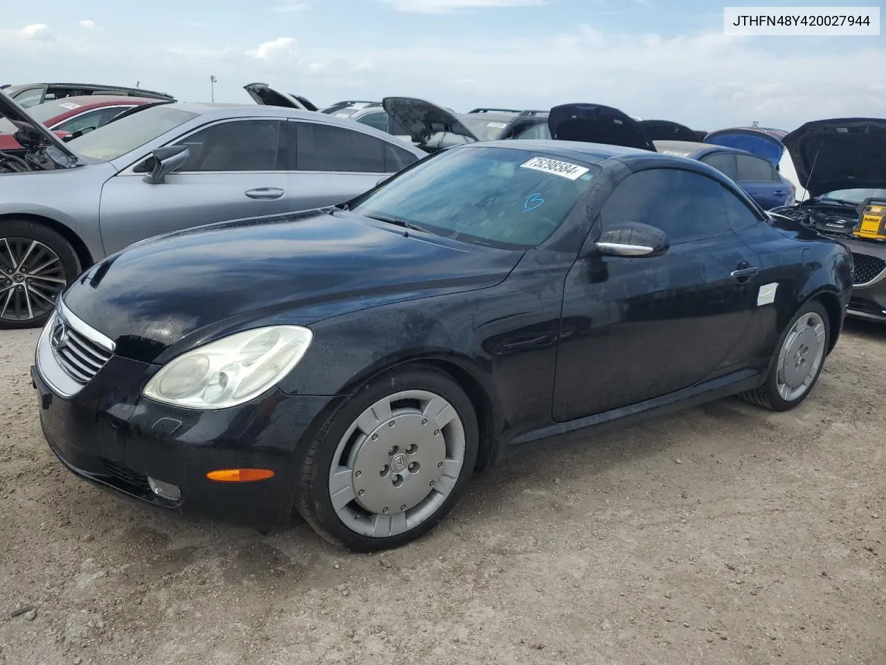 2002 Lexus Sc 430 VIN: JTHFN48Y420027944 Lot: 75298584