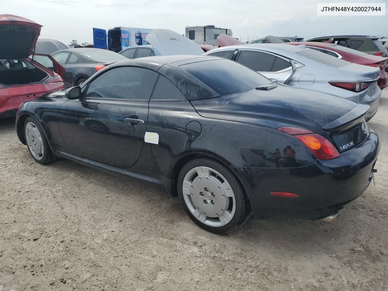 2002 Lexus Sc 430 VIN: JTHFN48Y420027944 Lot: 75298584