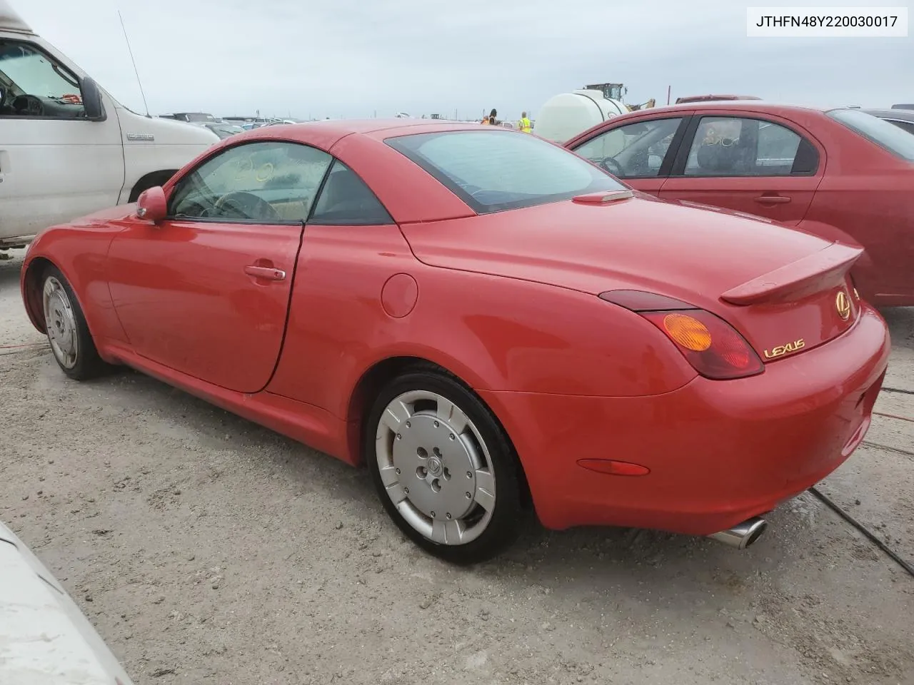 2002 Lexus Sc 430 VIN: JTHFN48Y220030017 Lot: 75359884