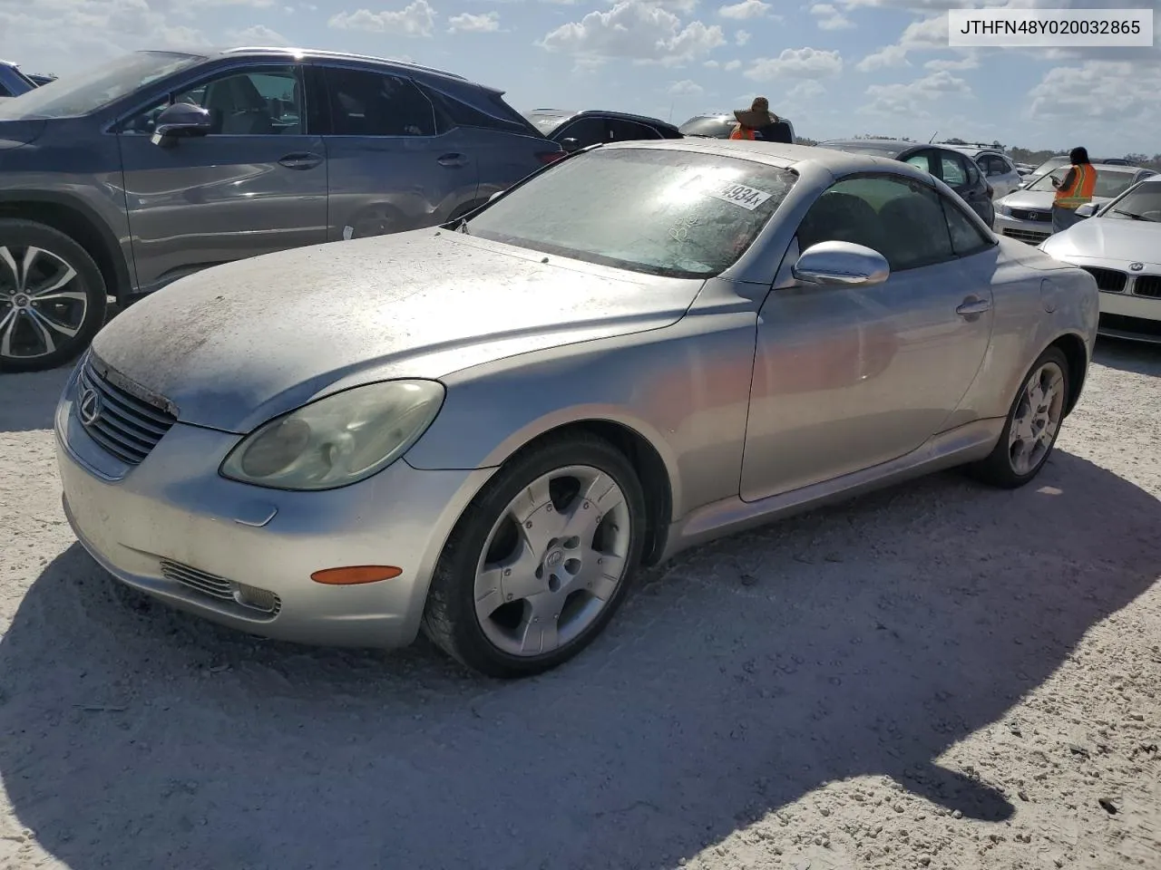 2002 Lexus Sc 430 VIN: JTHFN48Y020032865 Lot: 75424934