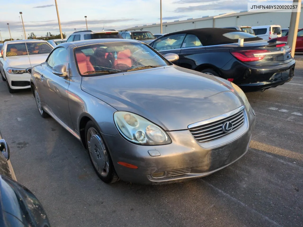 2002 Lexus Sc 430 VIN: JTHFN48Y520020257 Lot: 75769604