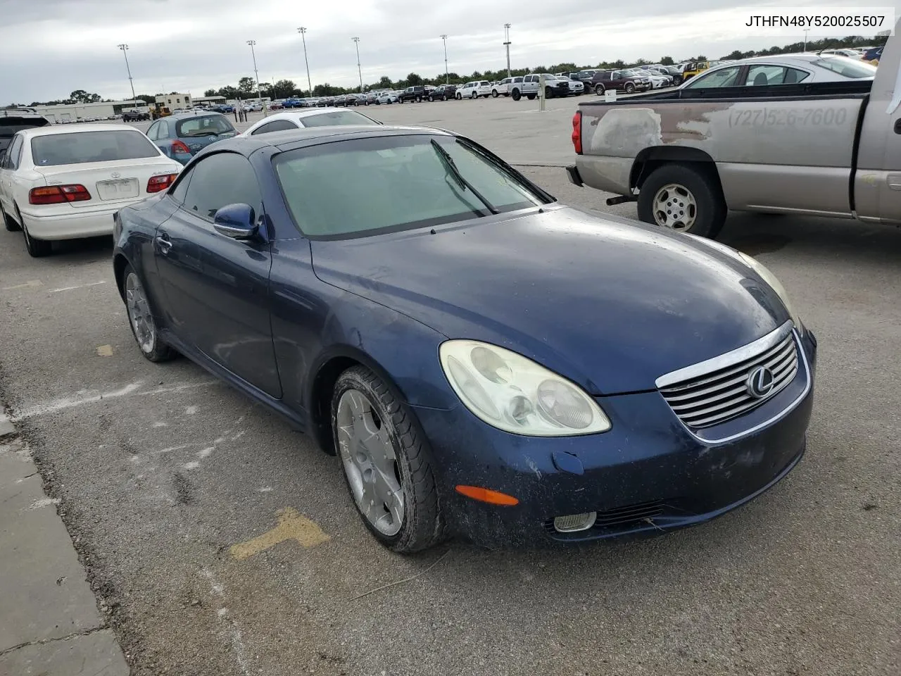 2002 Lexus Sc 430 VIN: JTHFN48Y520025507 Lot: 76343484