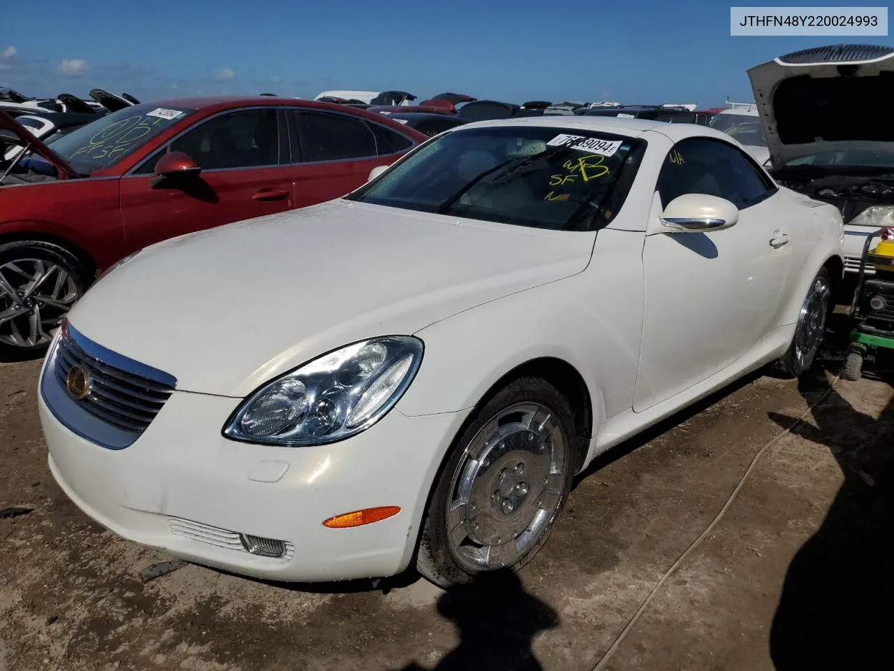 2002 Lexus Sc 430 VIN: JTHFN48Y220024993 Lot: 76659094