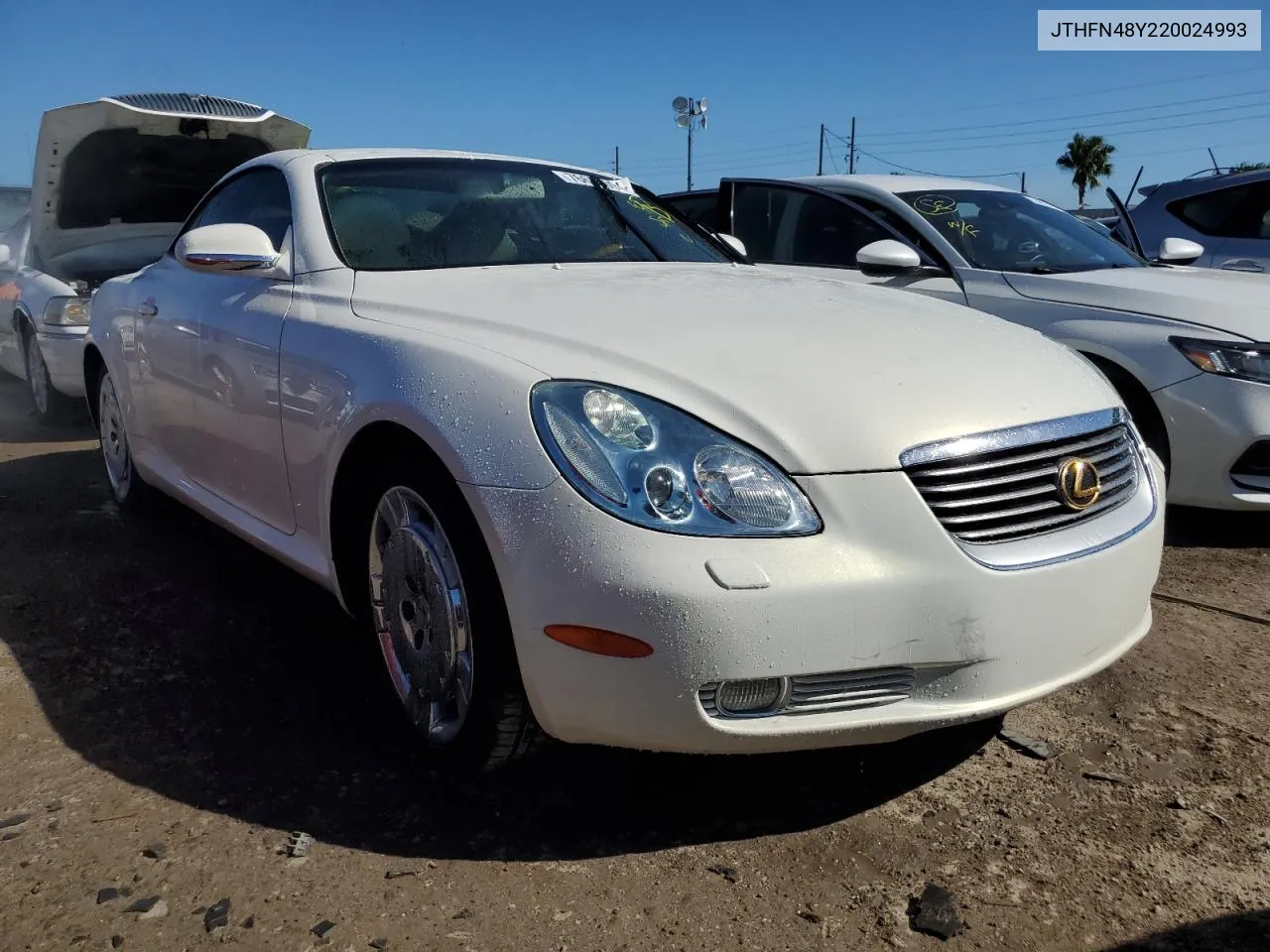 2002 Lexus Sc 430 VIN: JTHFN48Y220024993 Lot: 76659094