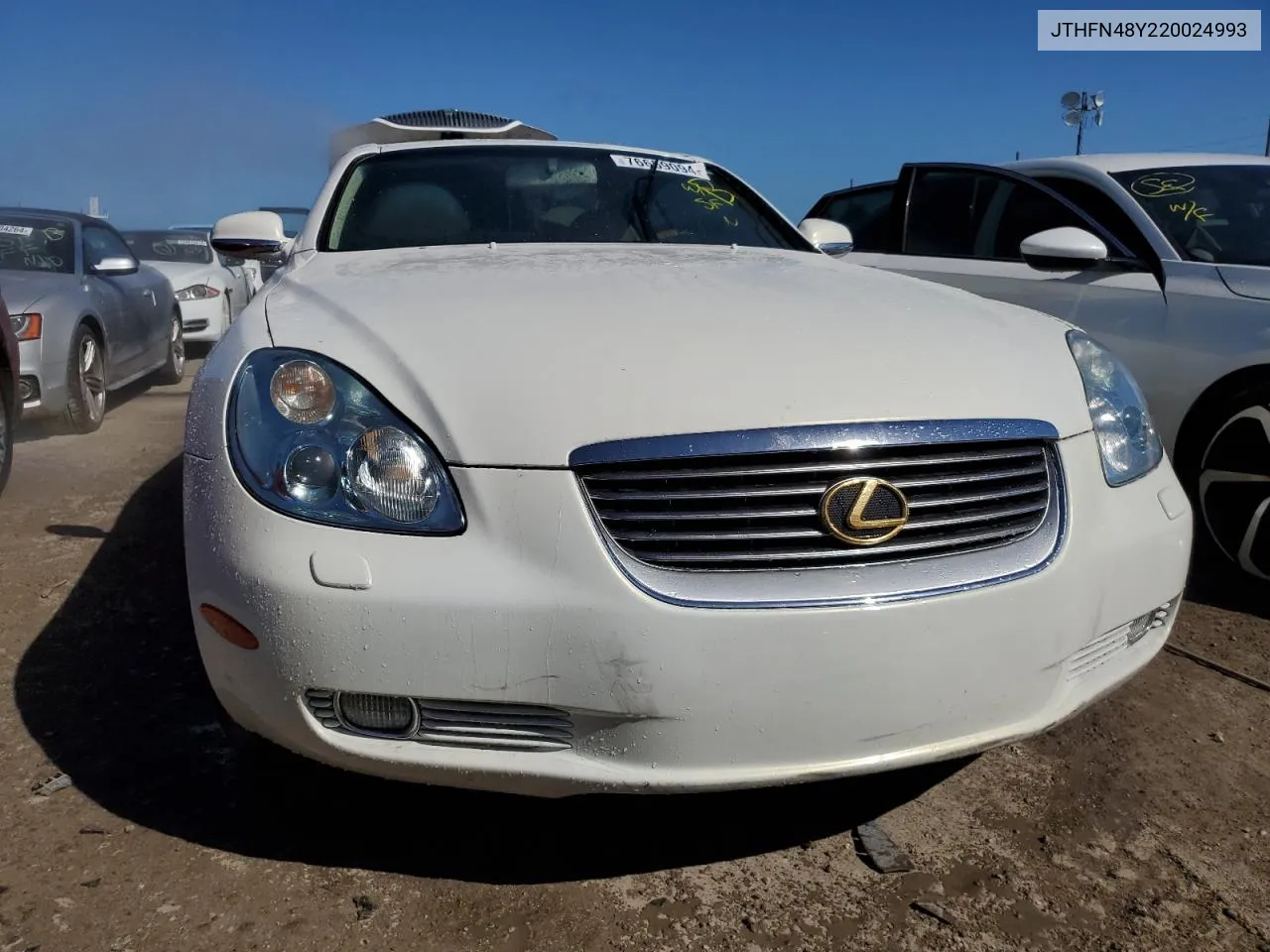 2002 Lexus Sc 430 VIN: JTHFN48Y220024993 Lot: 76659094