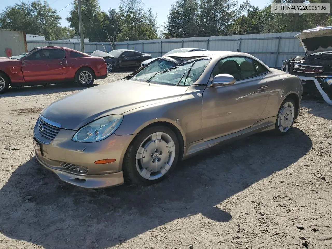 2002 Lexus Sc 430 VIN: JTHFN48Y220006106 Lot: 76703744