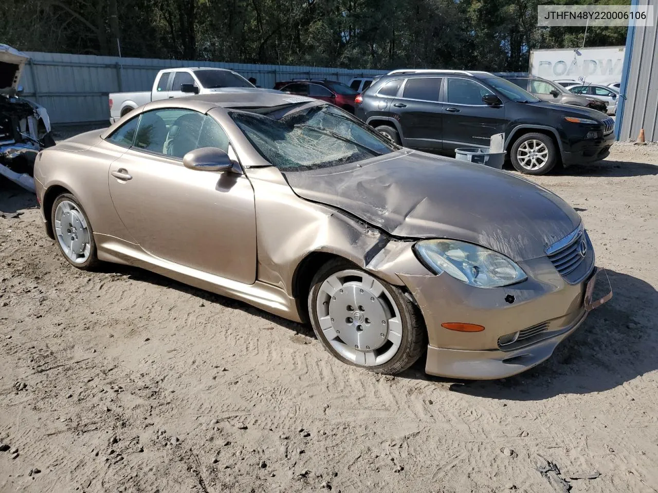 2002 Lexus Sc 430 VIN: JTHFN48Y220006106 Lot: 76703744