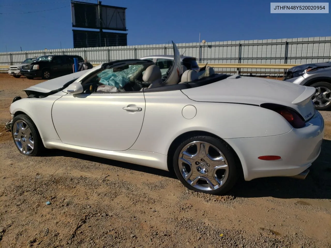 2002 Lexus Sc 430 VIN: JTHFN48Y520020954 Lot: 76734814