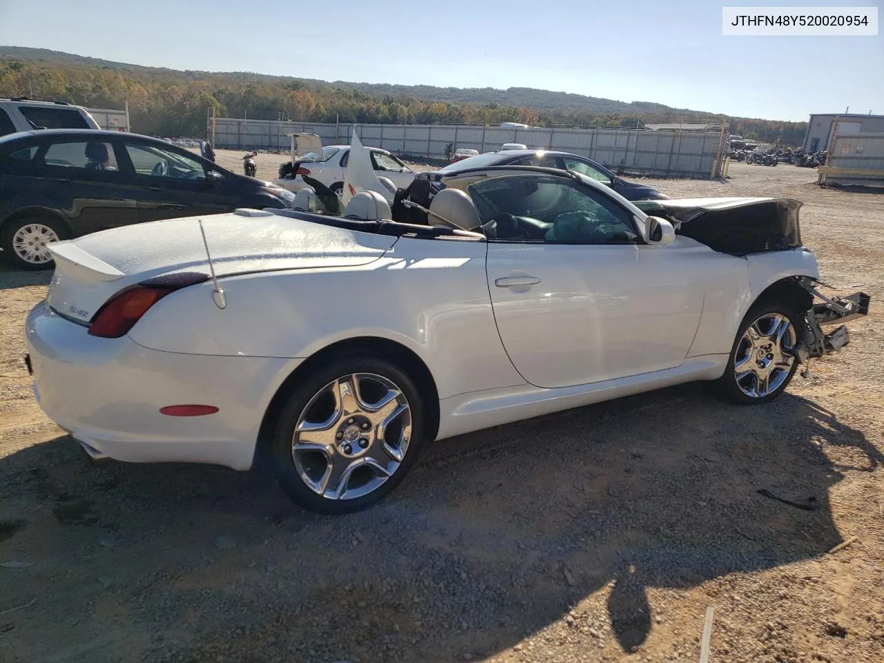 2002 Lexus Sc 430 VIN: JTHFN48Y520020954 Lot: 76734814