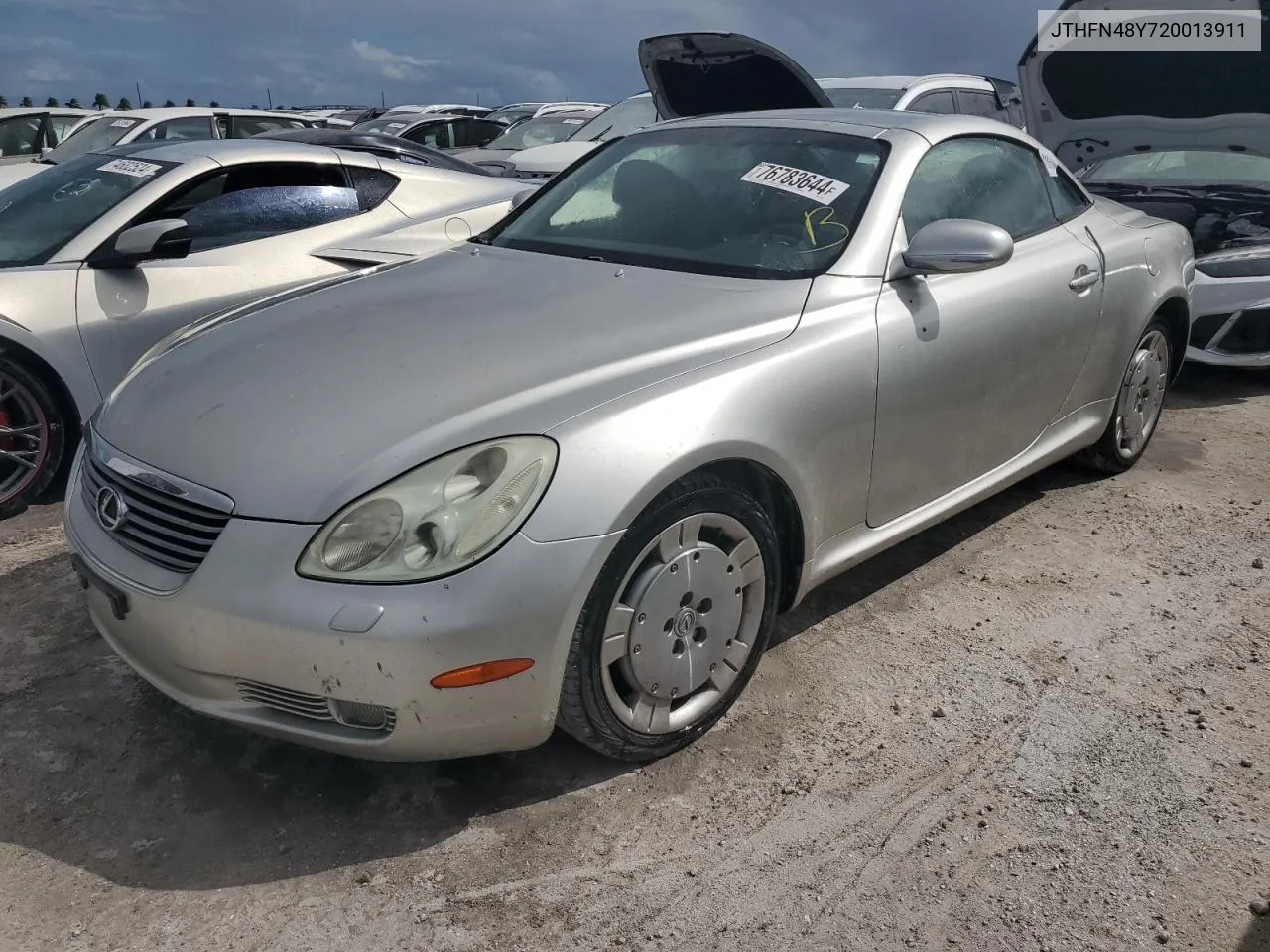 2002 Lexus Sc 430 VIN: JTHFN48Y720013911 Lot: 76783644