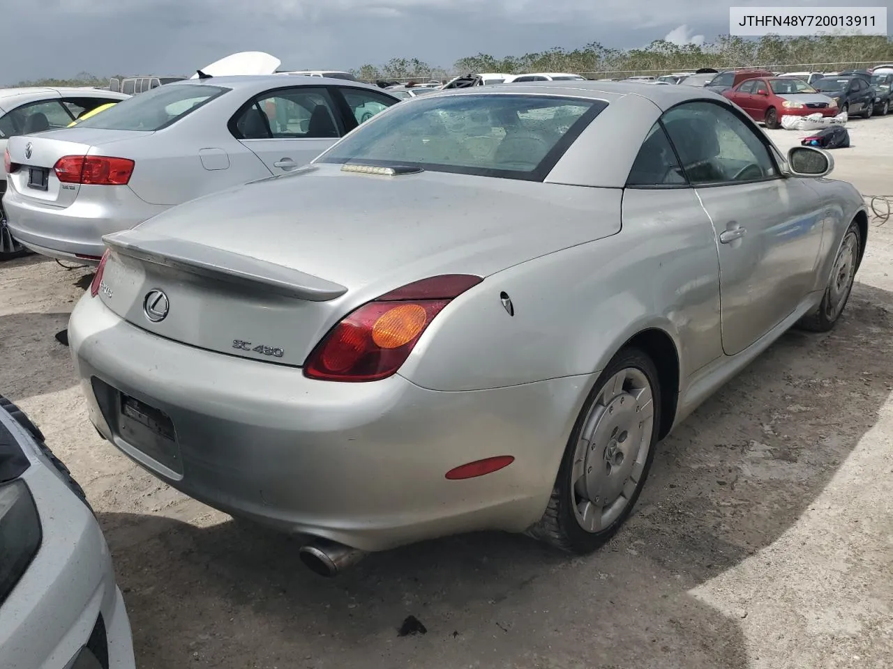 2002 Lexus Sc 430 VIN: JTHFN48Y720013911 Lot: 76783644