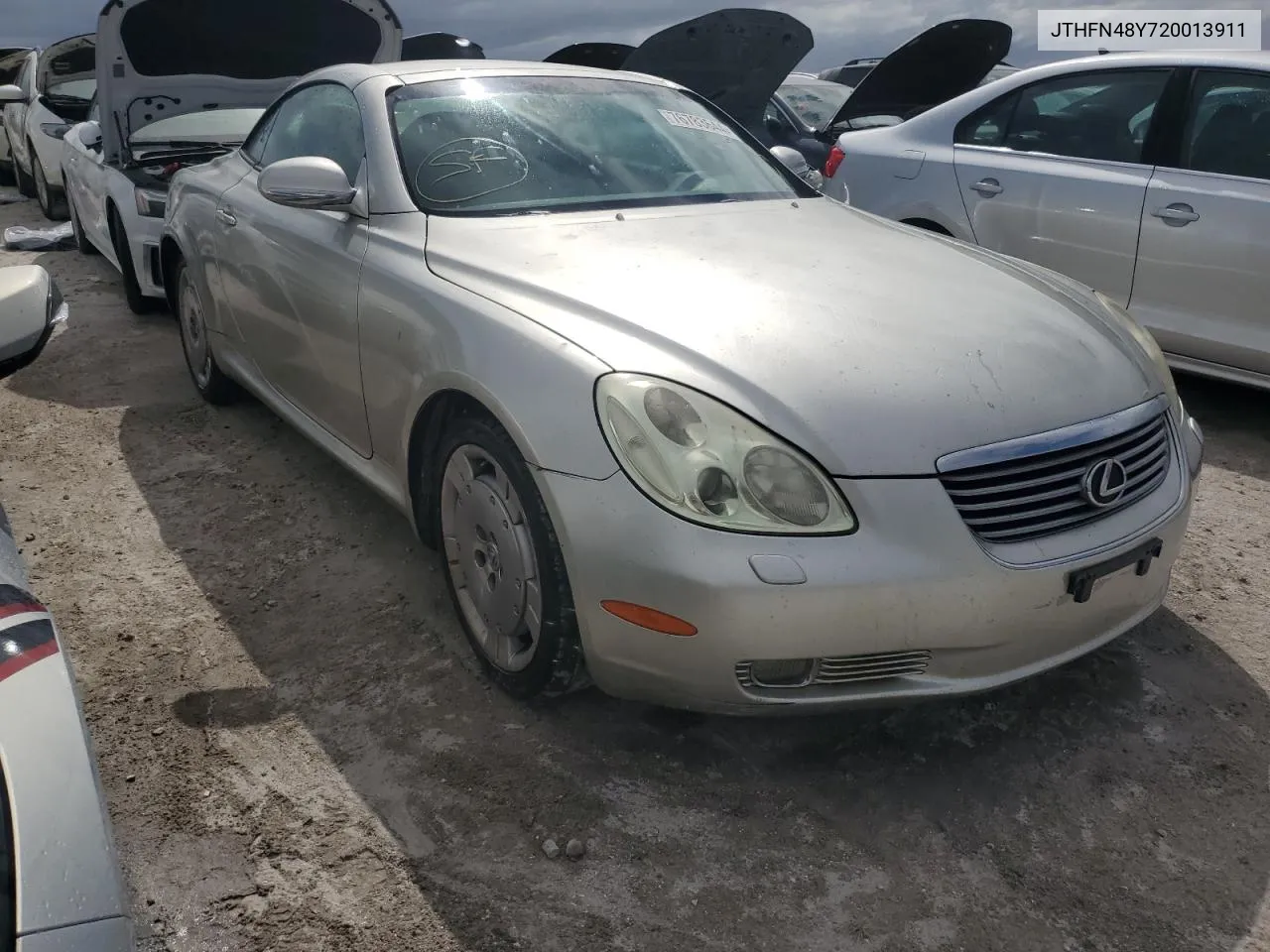 2002 Lexus Sc 430 VIN: JTHFN48Y720013911 Lot: 76783644