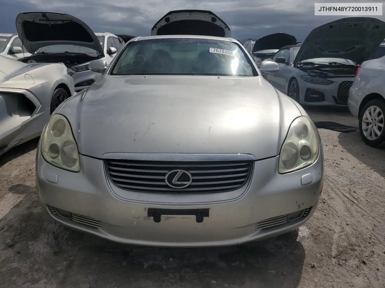 2002 Lexus Sc 430 VIN: JTHFN48Y720013911 Lot: 76783644