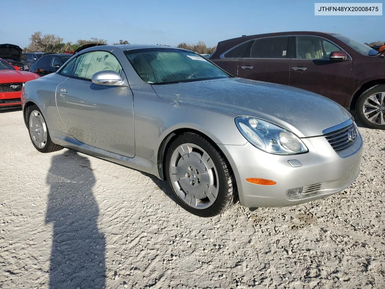 2002 Lexus Sc 430 VIN: JTHFN48YX20008475 Lot: 77255854